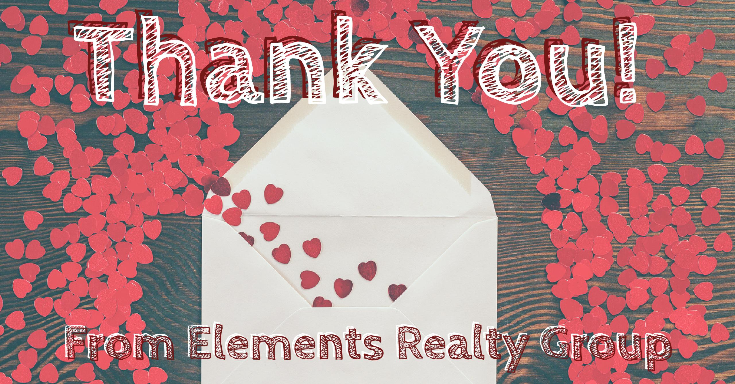 Thank you from Elements Realty Group